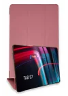Mey İthalat®  Samsung Galaxy T870 Tab S7 11 Kılıf Tablet Smart Kılıf - Pembe