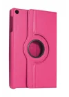 Mey İthalat®  Samsung Galaxy Tab A11 360 Tablet Deri Kılıf - Pembe