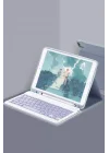 Mey İthalat®  Samsung Galaxy X510 Tab S9 FE 11 Kılıf KC01 Smart Klavyeli Tablet Kılıfı - Lacivert