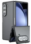 Mey İthalat®  Samsung Galaxy Z Fold 5 Kılıf Blur Fold Kapak - Mat Siyah