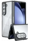 Mey İthalat®  Samsung Galaxy Z Fold 5 Kılıf Blur Fold Kapak - Siyah