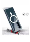 Mey İthalat®  Samsung Galaxy Z Fold 5 Kılıf Magneticsafe Şeffaf Silikon - Şeffaf