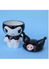 Mey İthalat® Sanrio Kuromi Kapaklı Kupa