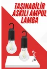 Mey İthalat® Şarjlı Aydınlatma Ampul Tasarımlı Ambians Işık Askılı Kamp Lambası