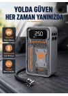 Mey İthalat® Şarjlı Kablosuz Hava Pompası – 150 PSI Basınç, LED Ekran ve 6000mAh Batarya