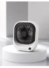Mey İthalat® Şarjlı Masaüstü Fan 3 Kademeli Güçlü Hava Akışı