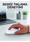Mey İthalat® Şarjlı Wireless Mouse Bluetooth Çift Modlu Sessiz Yüksek Hassasiyetli Fare