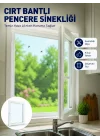 Mey İthalat® Şeffaf File Yapılı Cırt Bantlı Pencere Sinekliği Pratik Kullanım