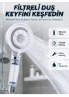 Mey İthalat® Şeffaf Filtre Hazneli Duş Başlığı Güçlü Akışlı Pratik Banyo Duşu