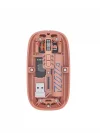 Mey İthalat® Şeffaf Kablosuz Mouse Bluetooth Bağlantılı Sessiz Tıklama Yeni Nesil