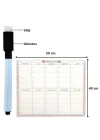 Mey İthalat®  Şeffaf Kendiliğinden Yapışkanlı Kalemli Haftalık Planlayıcı 40cm-50cm