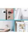 Mey İthalat® Şeffaf  Silikon Mobilya ve Kapı Durdurucu Darbe Pedi 6 lı