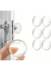 Mey İthalat® Şeffaf  Silikon Mobilya ve Kapı Durdurucu Darbe Pedi 6 lı