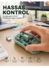 Mey İthalat® Şeffaf Tasarımlı Bluetooth Kablosuz Mouse Pilli Kullanım Yeni Nesil