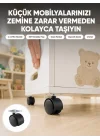 Mey İthalat® Sehpa ve Ekipmanlar İçin Kilitsiz 4 cm Ayak 4’lü