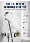 Mey İthalat® Şelale Sisi ve Masaj Özellikli Banyo Duş Başlığı