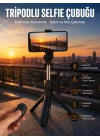 Mey İthalat® Selfie Çubuğu Tripod Kumandalı Telefon Tutucu Siyah