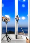 Mey İthalat® Selfie Çubuğu Tripod Kumandalı Telefon Tutucu Siyah