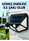 Mey İthalat® Sensörlü Solar Bahçe Lambası Geniş Açılı LED Aydınlatmalı Balkon Garaj ve Bahçe Işığı
