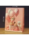 Mey İthalat®  Sevimli Ayıcık Tasarımlı Küçük Boy Hediye Çantası