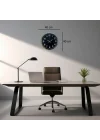 Mey İthalat®  Shadow 40 Cm Metal Duvar Saati