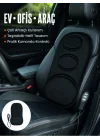 Mey İthalat® Sırt ve Bel Masaj Minderi Motorlu, Kademeli Şiddet Ayarlı Masaj Koltuğu Pedi