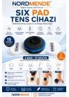 Mey İthalat®  Six Pad ve Ayak TENS Cihazı | Dijital Ekran | Ayak Tens Pedi | Elektrot Pedli | Şarjlı Kas Uyarım Cihazı