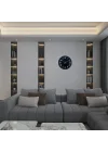 Mey İthalat® Siyah 36 Cm Modern Duvar Saati