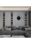Mey İthalat® Siyah 36 Cm Modern Duvar Saati