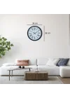Mey İthalat® Siyah 36 Cm Roma Rakamlı Duvar Saati