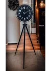 Mey İthalat® Siyah Asil Standart Stil Tripod Ayaklı Saat