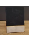 Mey İthalat® Siyah Çizgili Deri Defter