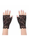 Mey İthalat® Siyah Dantel Parmaksız Kısa Eldiven