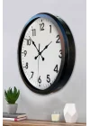 Mey İthalat® Siyah Klasik 52 Cm Modern Duvar Saati