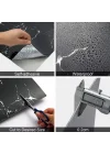 Mey İthalat® SİYAH MERMER DESENLİ ALÜMİNYUM PLASTİK DUVAR STİCKER (30*30)