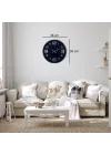Mey İthalat® Siyah Modern 36 Cm Duvar Saati