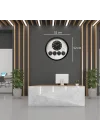 Mey İthalat® Siyah Sade ve Şık 52 Cm Dünya Saati