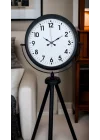 Mey İthalat® Siyah Tripod Ayaklı Dekoratif Saat