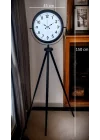 Mey İthalat® Siyah Tripod Ayaklı Dekoratif Saat