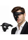 Mey İthalat® Siyah Yarım Erkek Maske – Phantom Parti &amp; Balo Maskesi