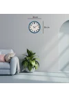 Mey İthalat® Sky Blue 36 Cm Duvar Saati