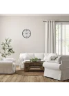 Mey İthalat® Soft Beyaz 36 Cm Dekoratif Duvar Saati