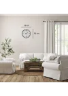 Mey İthalat® Soft Beyaz 36 Cm Dekoratif Duvar Saati