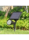 Mey İthalat® Solar 7W Kazıklı Bahçe Armatürü RGB