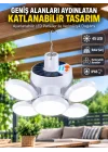 Mey İthalat® Solar Enerjili Katlanabilir Led Kamp ve Bahçe Lambası