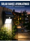 Mey İthalat® Solar Lamba Giriş, Bahçe Yol Avlu Hareket Sensörlü Led Parlak Gece Su Geçirmez