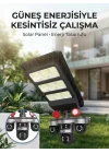 Mey İthalat® Solar Panelli Akıllı Güvenlik Kamerası LED Projektörlü