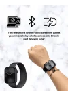 Mey İthalat® SQ-16 Mini Series 10 Akıllı Saat | Şık ve Hafif Tasarım, 3 Kordon Seçeneği