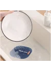 Mey İthalat® Süzgeçli Lavabo Gider Koruyucu Mat Gri