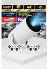 Mey İthalat® Taşınabilir Android Projeksiyon Ayaklı Çift Kollu 4K Çözünürlüklü Sinema Projeksiyonu